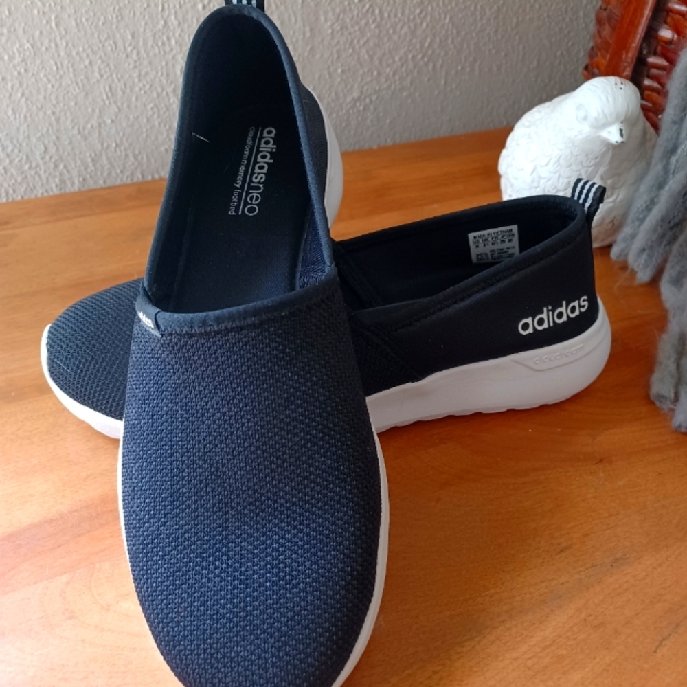 Adidas Black Slip-On Sneakers